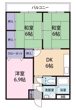 ルミエール小網代の物件間取画像